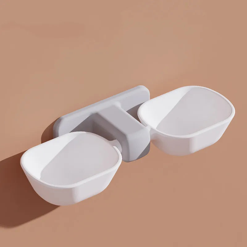Wall-Mounted Stand for Food and Water Bowls