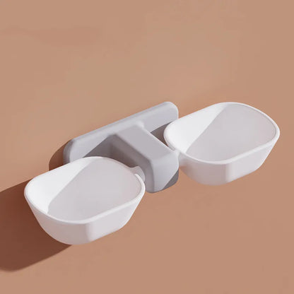 Wall-Mounted Stand for Food and Water Bowls
