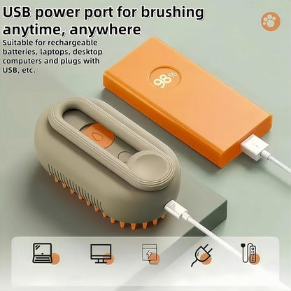 PawsyMist 4 in 1 Steam brush for both cats & dogs