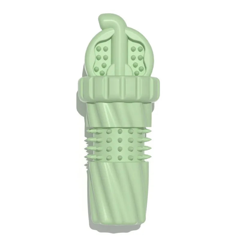 Rubber Toothbrush for Puppies and Small Dogs with Spiked Structure