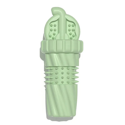 Rubber Toothbrush for Puppies and Small Dogs with Spiked Structure