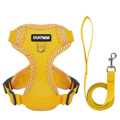 Reflective Harness With Leash For Small Dogs