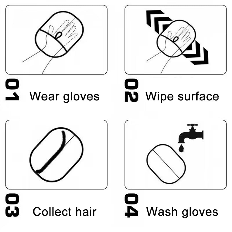 Pet Hair Glove – Remove Fur from Furniture, Clothes & More