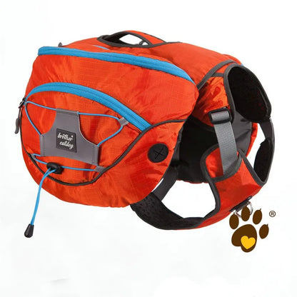 Dog Hiking Backpack with Waterproof Pockets - Portable Stretcher for Dogs for Outdoor Activities