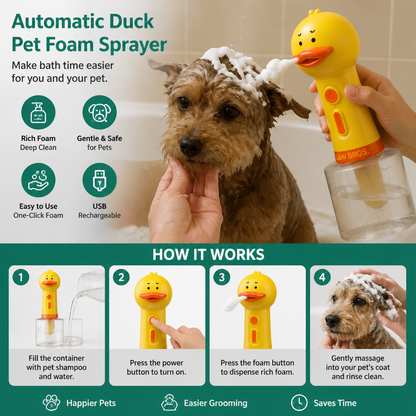 Automatic Duck Pet Foam Sprayer
