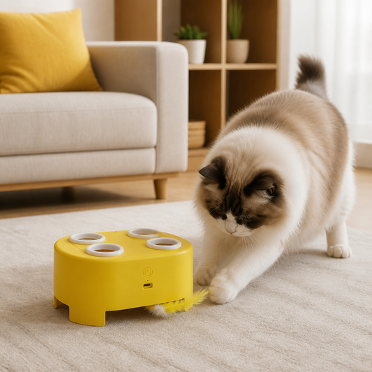 Automatic Feather Chase Toy for Cats