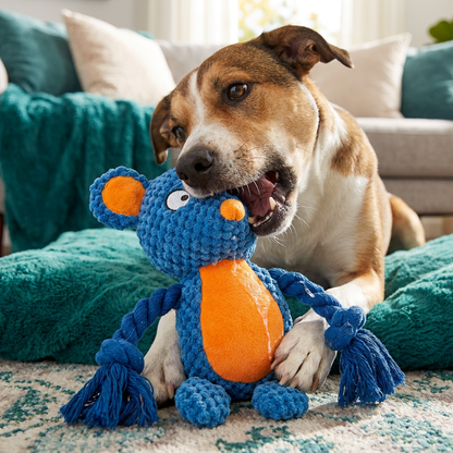 Cotton Rope Plush Dental Squeaky Dog Toy