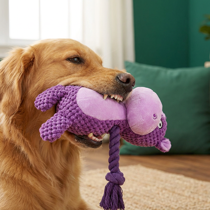 Cotton Rope Plush Dental Squeaky Dog Toy