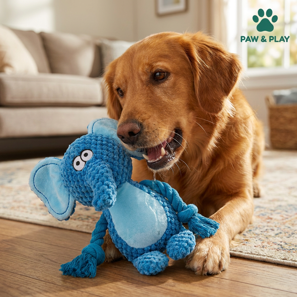 Cotton Rope Plush Dental Squeaky Dog Toy
