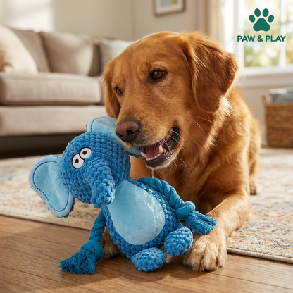 Cotton Rope Plush Dental Squeaky Dog Toy
