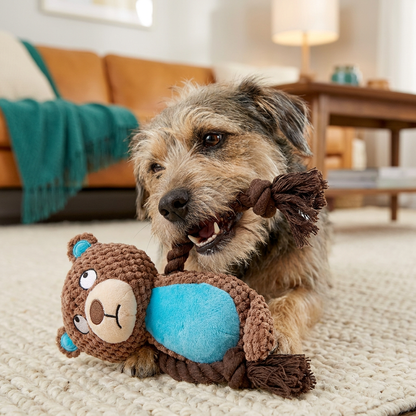 Cotton Rope Plush Dental Squeaky Dog Toy