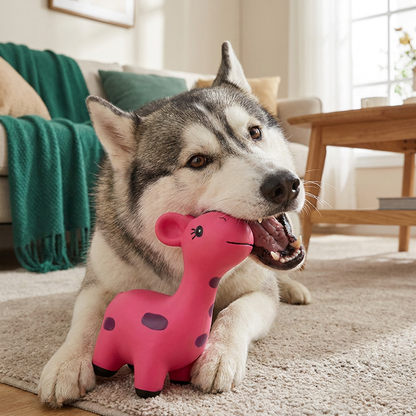 Squeaky Latex Deer Chew Dog Toy