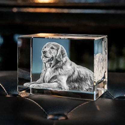 Personalised 2D/3D Crystal Photo Lamp with Laser Engraving