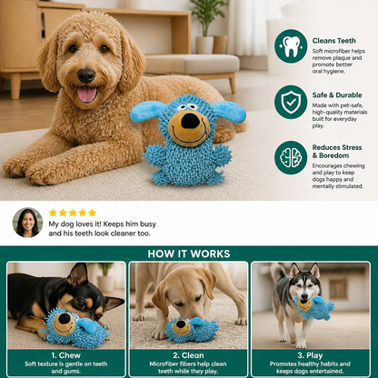 Giggling Dog-Color Tooth-Cleaning Toy