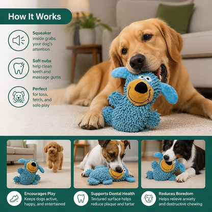 Giggling Dog-Color Tooth-Cleaning Toy