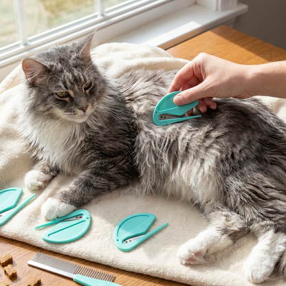 Pet Fur Detangler (10 Pieces) – Gentle Grooming & Effortless Knot Removal for Dogs & Cats