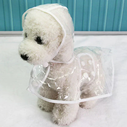 Transparent Waterproof Dog Raincoat