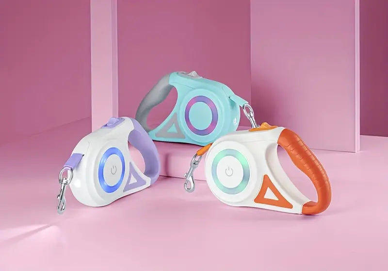 Dog Leash with Integrated LED Light