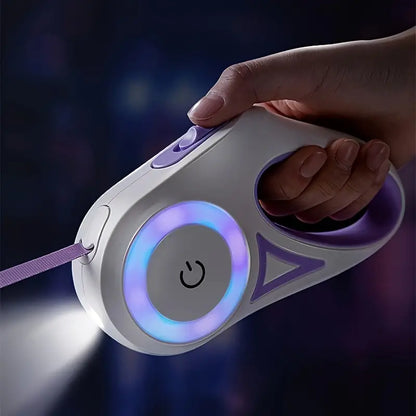 Dog Leash with Integrated LED Light