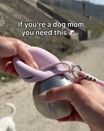 FurSip™️ 2 in 1 stainless steel portable dog bowl
