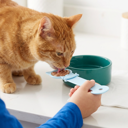 Cat Treat Spoon Feeder – Lickable Wet Food Dispenser with Long Handle