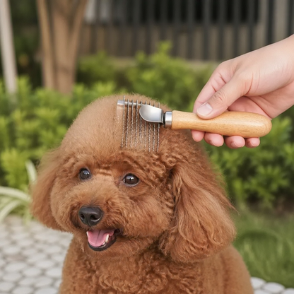 Pet Dematting Comb – Undercoat & Knot Remover
