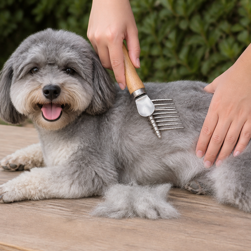 Pet Dematting Comb – Undercoat & Knot Remover