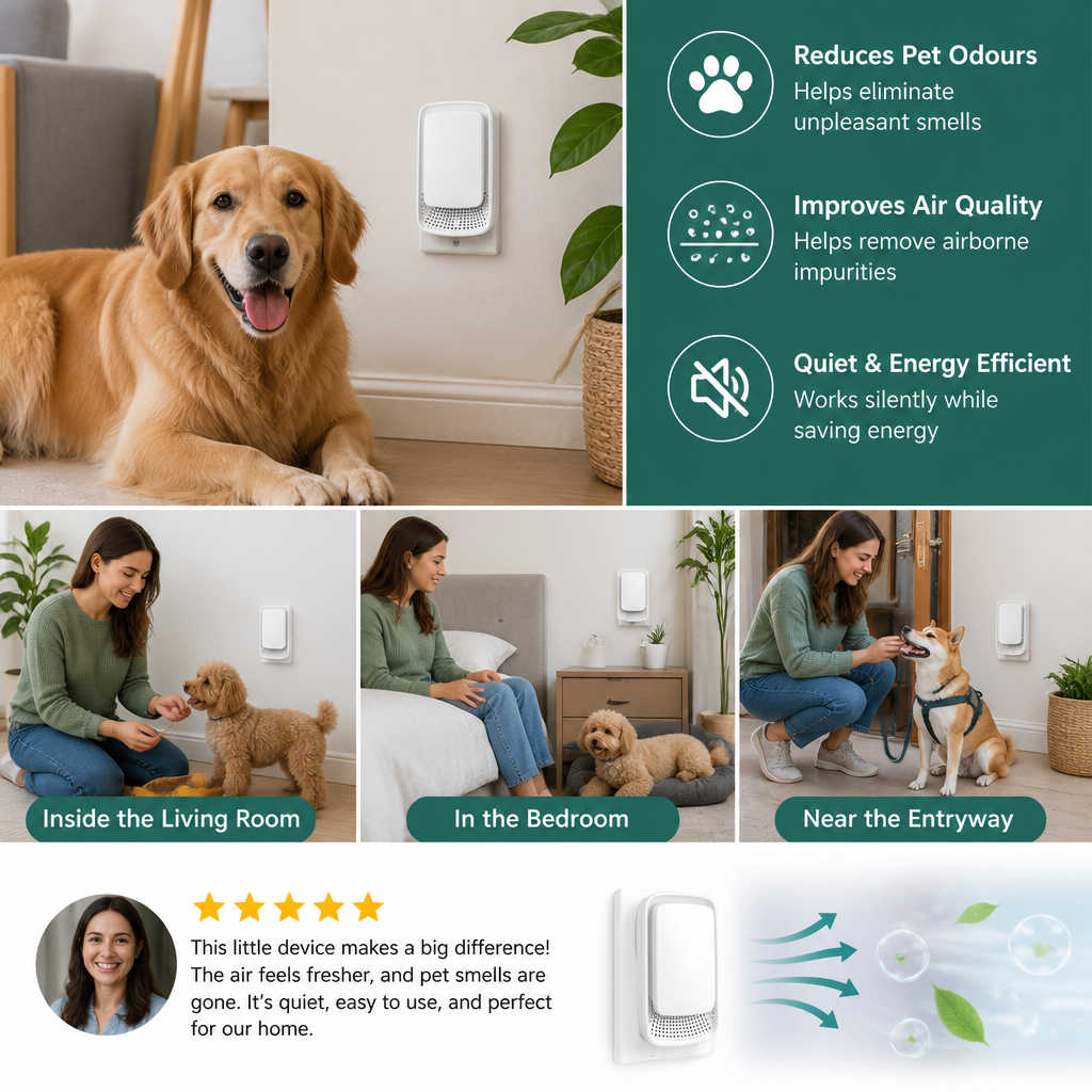 Portable Air Purifier & Odour Eliminator – Ideal for Pet Homes