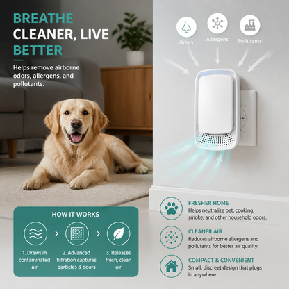 Portable Air Purifier & Odour Eliminator – Ideal for Pet Homes