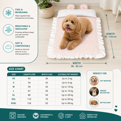Cooling Dog Bed for Hot Days – Soft, Washable & Comfortable