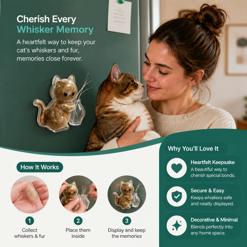 Whisker Keepsake Cat Magnet – Fur & Whisker Memory Display