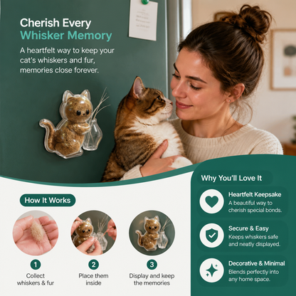 Whisker Keepsake Cat Magnet – Fur & Whisker Memory Display