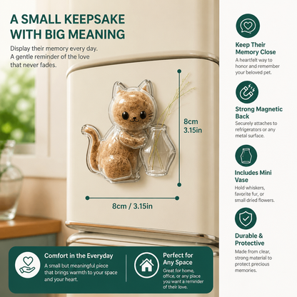 Whisker Keepsake Cat Magnet – Fur & Whisker Memory Display