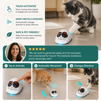 Touch-Activated Smart Cat Robot Toy