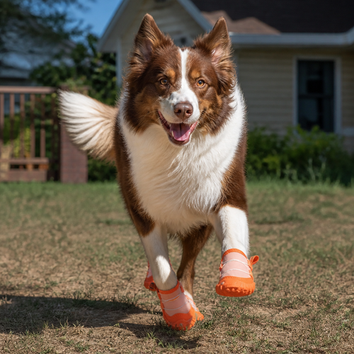 Protective Dog Shoes with Adjustable Straps for Comfortable Outdoor Walks