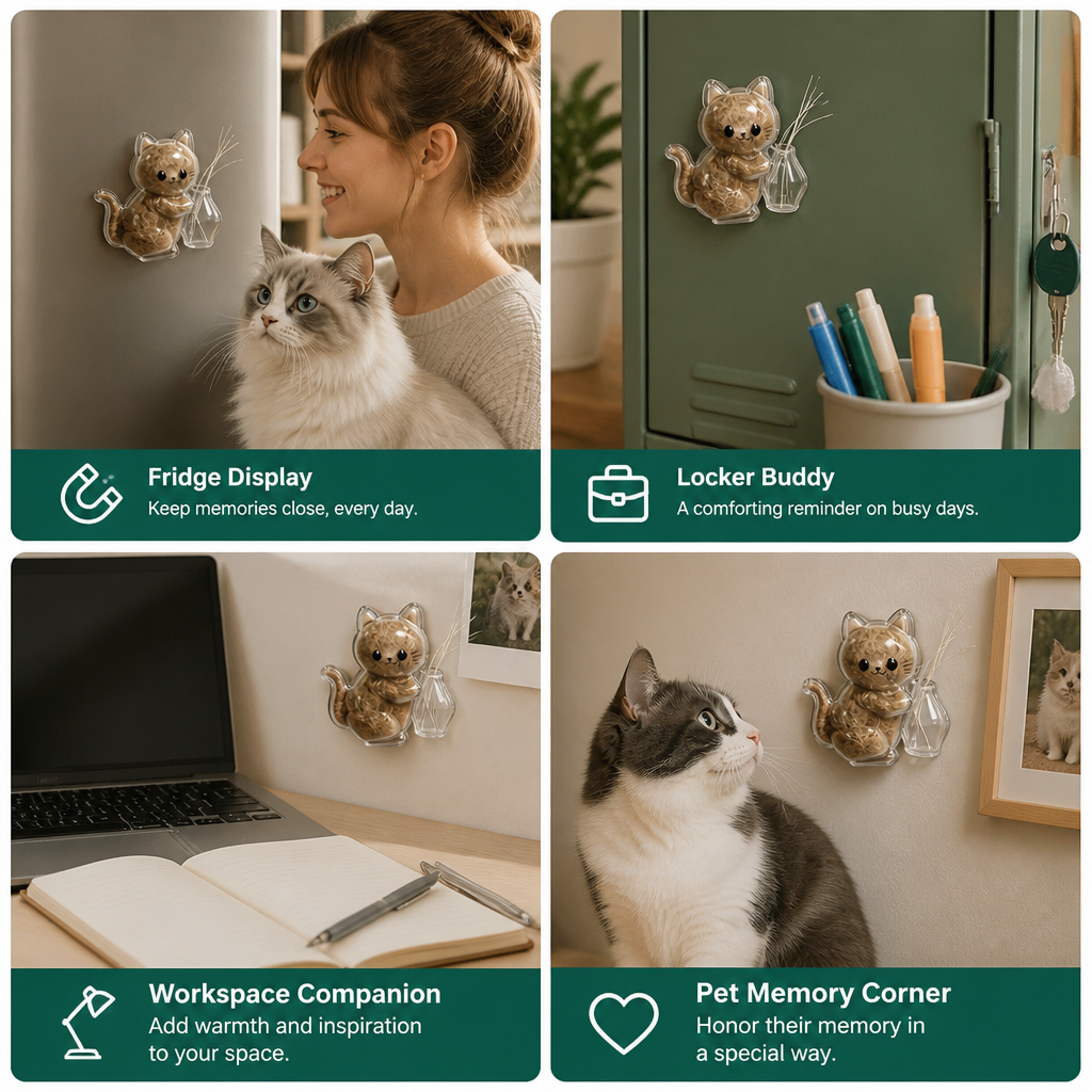 Whisker Keepsake Cat Magnet – Fur & Whisker Memory Display