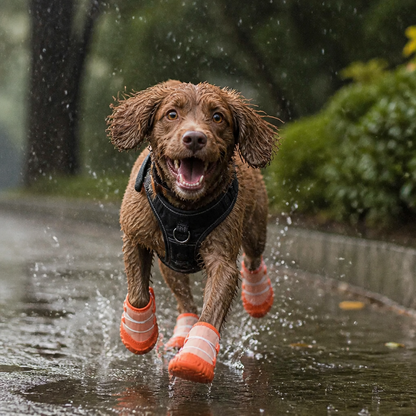 Protective Dog Shoes with Adjustable Straps for Comfortable Outdoor Walks