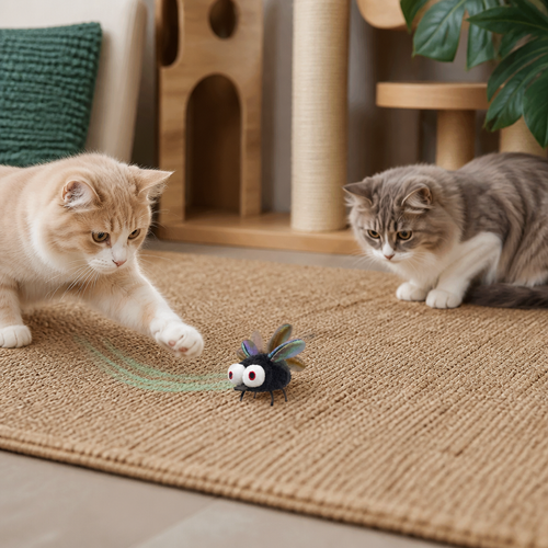 Motion-Activated Flying Insect Cat Toy