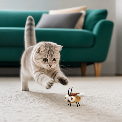Motion-Activated Flying Insect Cat Toy