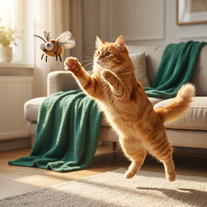 Motion-Activated Flying Insect Cat Toy