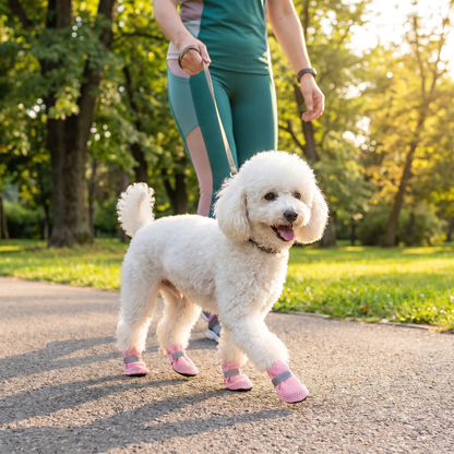 Breathable Mesh Dog Shoes for Hot Days – Soft Sole for Small & Large Dogs