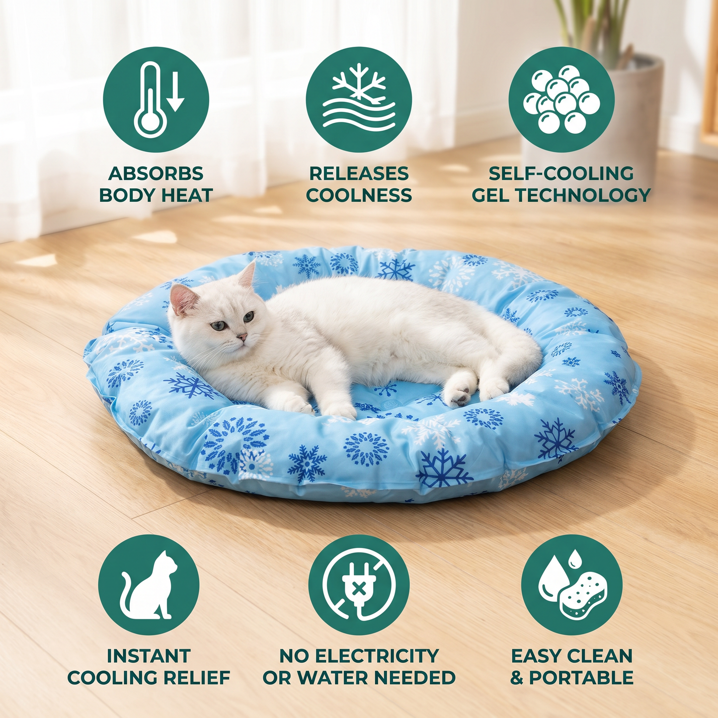 Practical Cooling Mat for Cats – Refreshing Summer Mat for Hot Days