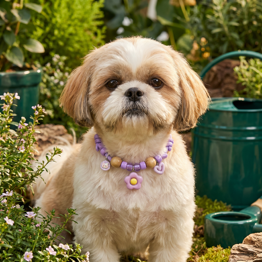 Cute collar with insect repellent for dogs
