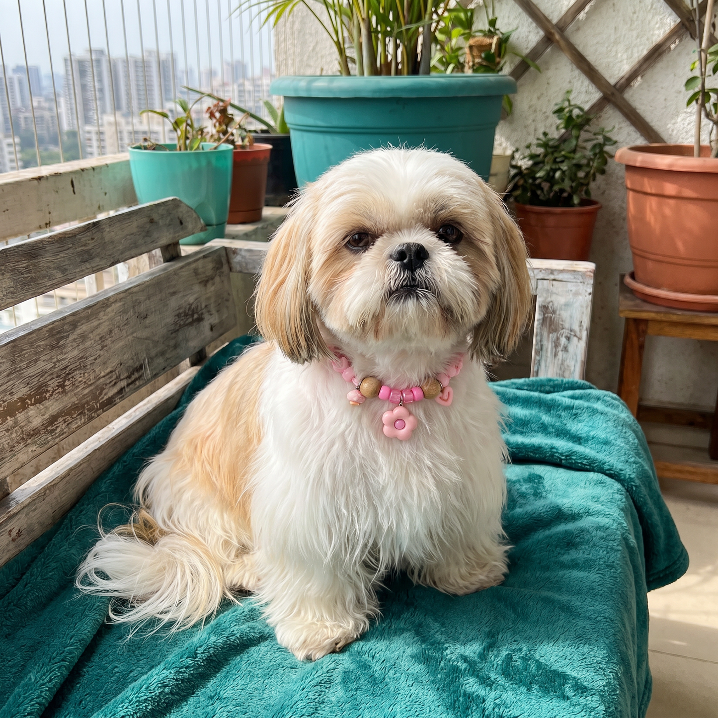 Cute collar with insect repellent for dogs