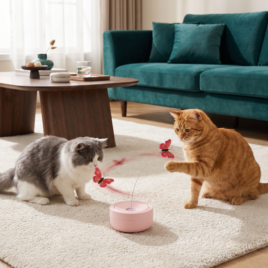 Interactive Butterfly Spinner Cat Toy