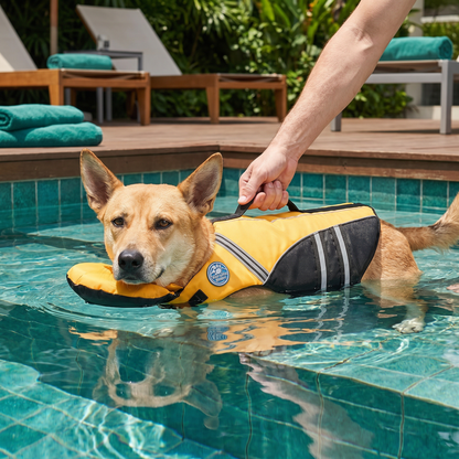 Dog Safety Swim Vest with Rescue Handle