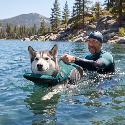 Dog Safety Swim Vest with Rescue Handle