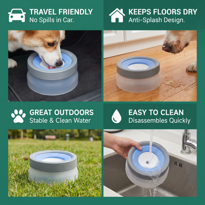 No-Spill Dog Water Bowl