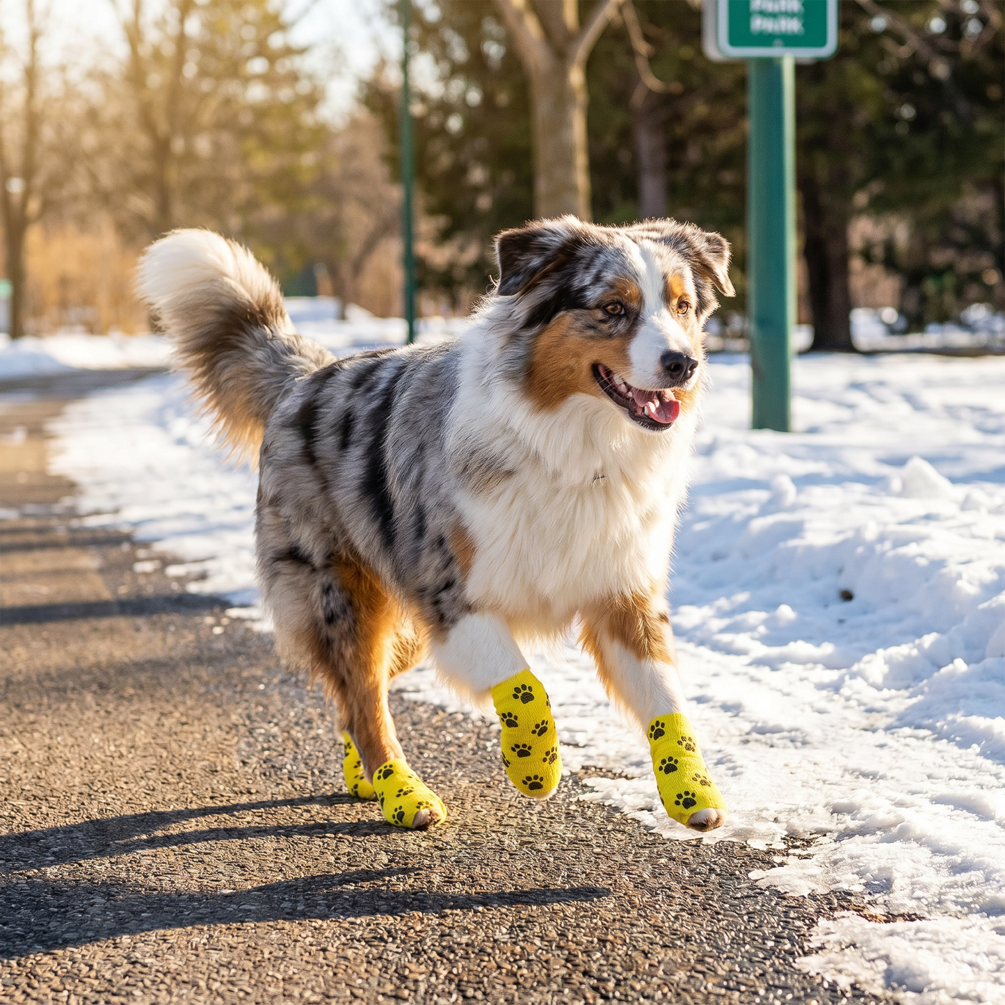 Self-Adhesive Pet Bandage Wrap for Hot Pavement & Snow Protection