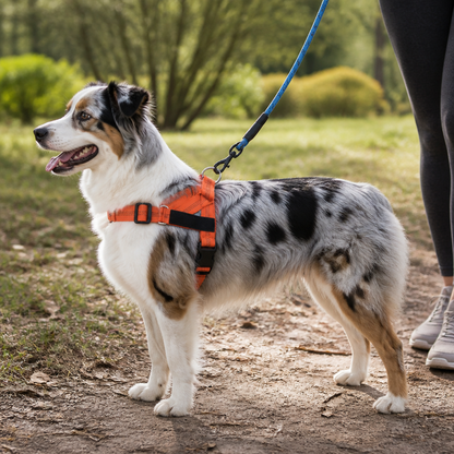 Personalized Reflective No-Pull Dog Harness with Custom Name Patch